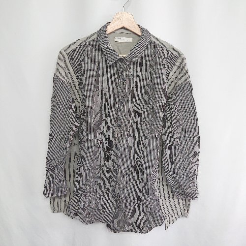 ◇ ⊂ classic チェック 長袖 シャツ サイズF グリーン系 レディース E 【中古】