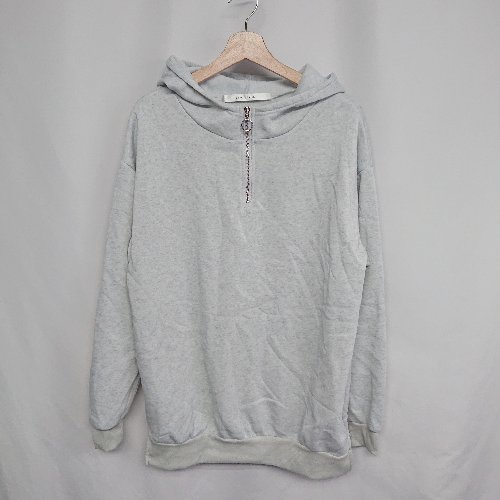 ◇ ⊇ Anchor Smith アンカー スミス 長袖 ハーフジップトレーナー サイズM グレー レディース E 【中古】