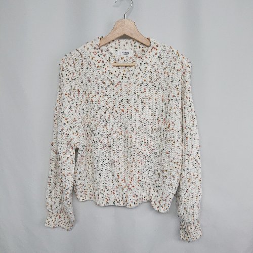 ◇ ⊇ Te chichi テチチ ドット装飾 長袖 セーター サイズフリー アイボリー系 レディース E 【中古】