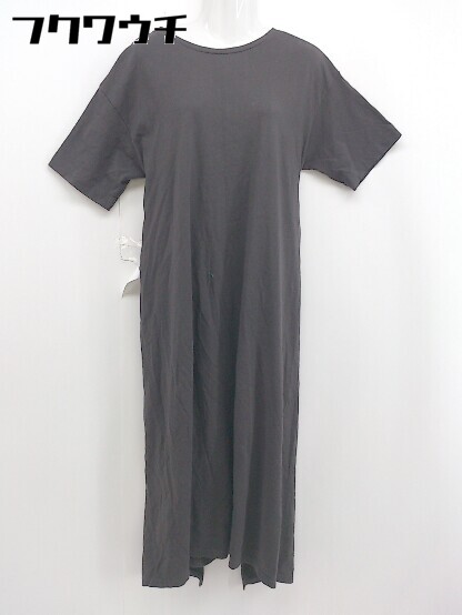 ◇ Simplicite シンプリシテェ 半袖 ロング ワンピース グレー系 レディース 【中古】(4)