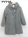 ■ E hyphen world gallery イーハイフン ワールド ギャラリー 長袖 中綿 ジャケット サイズF グレー レディース 【中古】