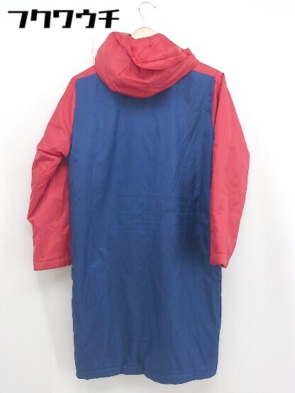 ■ PUMA プーマ キッズ 子供服 ジップアップ 中綿 ベンチコート サイズ150 レッド ブルー メンズ 【中古】