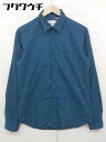 ◇ CASPER JOHN キャスパージョン 長袖 シャツ サイズM ネイビー メンズ 【中古】