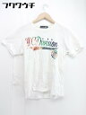 ◇ MCD more core division エムシーディー ロゴ プリント 半袖 Tシャツ カットソー サイズM ホワイト マルチ メンズ 【中古】