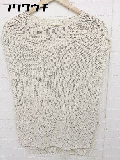 ◇ INED イネド ノースリーブ ニット セーター サイズ9 ベージュ レディース 【中古】