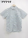◇ ◎ BLEU NIMES ブルーニーム 半袖 シャツ サイズM ホワイト系 メンズ 【中古】