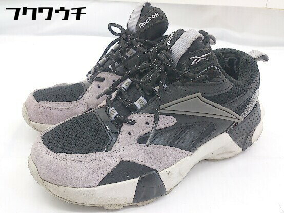 ◇ Reebok リーボック Aztrek Double Mix Shoes FU7879 スニーカー シューズ サイズ23.5cm ブラック グレー レディース 【中古】