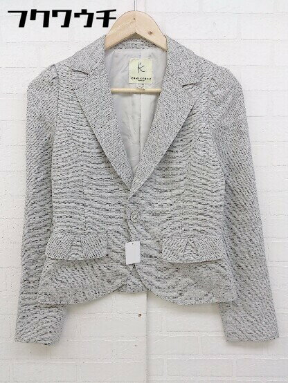 ◇ KUMIKYOKU 組曲 テーラード ジャケット サイズ2 グレー系 レディース 【中古】