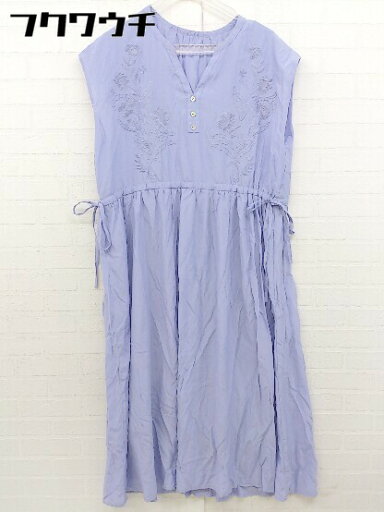 ◇ ViS ビス ノースリーブ ロング ワンピース サイズF パープル レディース 【中古】 ◇ ViS ビス ノースリーブ ロング ワンピース サイズF パープル レディース 【中古】