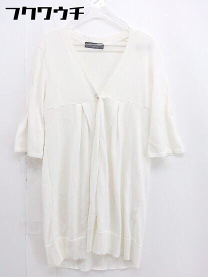 ◇ BODY DRESSING Deluxe ボディードレッシングデラックス 長袖 ニット カーディガン サイズ38 アイボリー レディース 【中古】