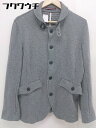 ◇ OFUON オフオン 長袖 ステンカラー コート サイズ46 グレー系 メンズ 【中古】