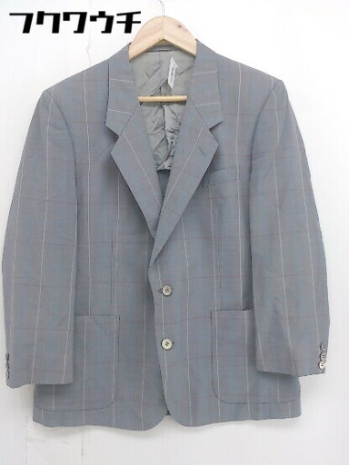◇ PIERRE BALMAIN ピエールバルマン チェック シングル2B 長袖 ブレザー ジャケット サイズ94 AB 4 グレー メンズ 【中古】 ◇ PIERRE BALMAIN ピエールバルマン チェック シングル2B 長袖 ブレザー ジャケット サイズ94 AB 4 グレー メンズ 【中古】