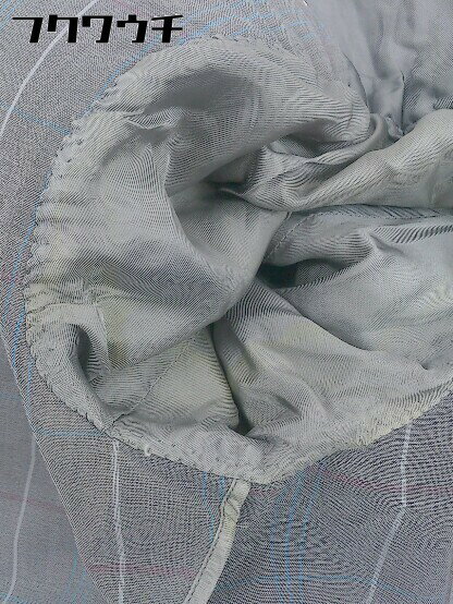 ◇ PIERRE BALMAIN ピエールバルマン チェック シングル2B 長袖 ブレザー ジャケット サイズ94 AB 4 グレー メンズ 【中古】