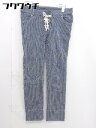 ◇ MAISON DE REEFUR メゾンドリーファー 梨花 ストライプ パンツ サイズ36 ネイビー ホワイト レディース 【中古】