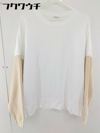 ◇ FREAK'S STORE フリークスストア 長袖 トレーナー カットソー サイズF ホワイト ベージュ レディース 【中古】 ◇ FREAK'S STORE フリークスストア 長袖 トレーナー カットソー サイズF ホワイト ベージュ レディース 【中古】