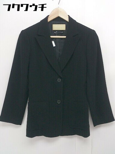 ◇ NATURAL BEAUTY STYLE ナチュラルビューティー 長袖 テーラード ジャケット サイズ7 ブラック レディース 【中古】 ◇ NATURAL BEAUTY STYLE ナチュラルビューティー 長袖 テーラード ジャケット サイズ7 ブラック レディース 【中古】