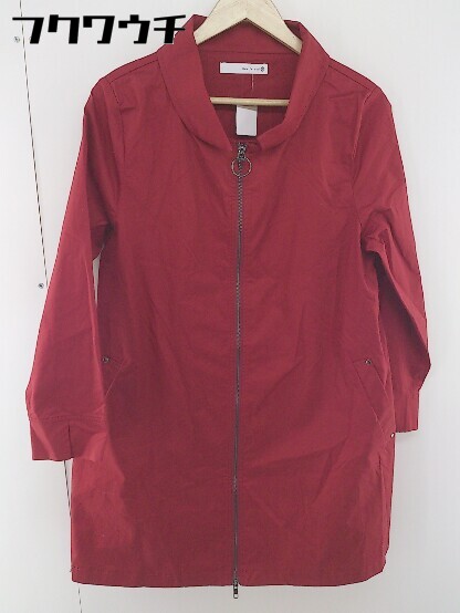 ◇ Bou Jeloud ブージュルード ジップアップ ジャケット ブルゾン サイズ38 レッド レディース 【中古】