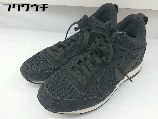 ◇ NIKE ナイキ INTERNATIONALIST MID?683967-?006 ランニング スニーカー シューズ サイズ24.5cm ブラック レディース 【中古】