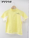 ◇ TOURSTAGE ツアーステージ ハーフジップ 半袖 カットソー サイズM イエロー メンズ 【中古】