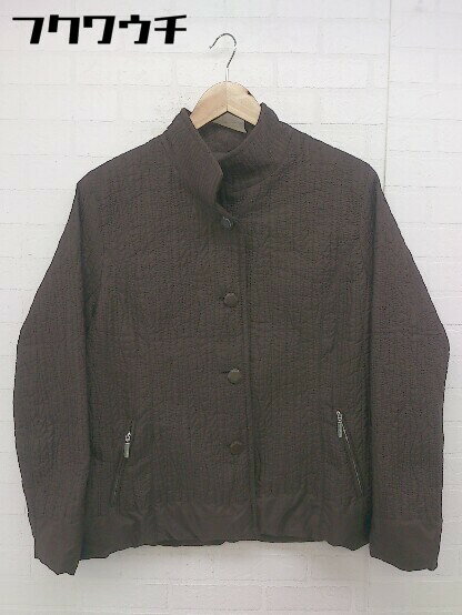 ◇ FROHLICH 中綿 総刺繍 長袖 ジャンパー ブルゾン サイズ L ブラウン系 レディース 【中古】