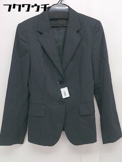 ◇ UNTITLED アンタイトル 長袖 テーラードジャケット サイズ1 グレー レディース 【中古】