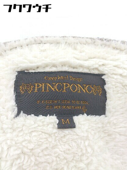■ PINCPONC ピンクポンク ジップアップ　裏起毛　 長袖 ダッフルコート サイズM ベージュ メンズ 【中古】