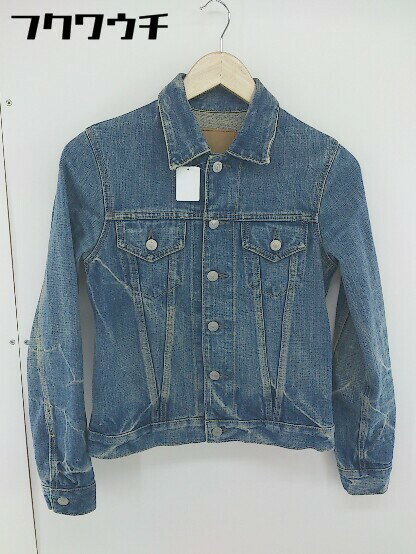 ◇ D.M.G. ドミンゴ ウォッシュ加工 デニム ジャケット Gジャン サイズ1 インディゴ レディース 【中古】