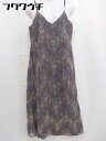 ◇ natural couture ナイスクラップ レース ノースリーブ ロング キャミソールワンピース サイズF ブラウン レディース 【中古】(4)