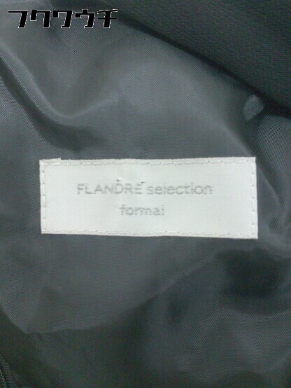 ◇ FLANDRE selection formal バックジップ 七分袖 膝下丈 フォーマル ワンピース サイズ9AR ブラック レディース 【中古】