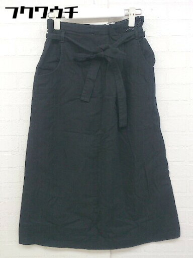 ◇ ◎ MERLOT IKYU メルロー イキュウ 膝下丈 ナロー スカート ブラック レディース 【中古】 ◇ ◎ MERLOT IKYU メルロー イキュウ 膝下丈 ナロー スカート ブラック レディース 【中古】