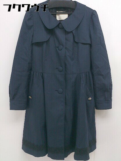 ◇ ◎ Feroux フェルゥ 長袖 コート サイズ2 ネイビー レディース 【中古】