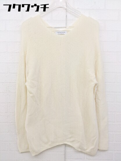 ◇ A day in the life UNITED ARROWS ユナイテッドアローズ 長袖 ニット セーター アイボリー系 レディ..