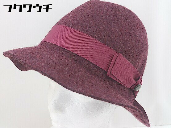 ◇ TOKIO HAT トーキョーハット 中折れ ハット 帽子 ボルドー系 サイズM レディース 【中古】