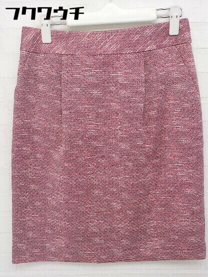 ◇ LAUTREAMONT ロートレアモン 膝丈 タイト スカート サイズ40 チェリーピンク系 レディース 【中古】