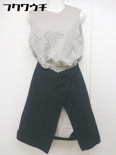 ◇ ◎ Mila Owen ミラ オーウェン ラップ巻き ノースリーブ ロング ワンピース サイズ 0 ベージュ ブラック レディース 【中古】 ◇ ◎ Mila Owen ミラ オーウェン ラップ巻き ノースリーブ ロング ワンピース サイズ 0 ベージュ ブラック レディース 【中古】