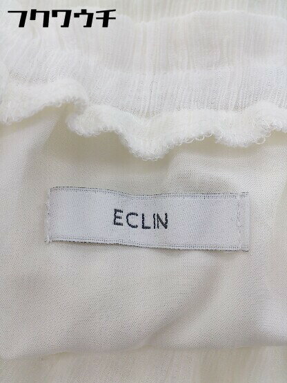 ◇ ECLIN エクラン オフショル 半袖 ロング ワンピース サイズF ホワイト レディース 【中古】