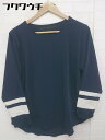 ◇ KBF+ ケービーエフプラス URBAN RESEARCH 長袖 ブラウス カットソー サイズO ネイビー レディース 【中古】