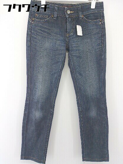 ◇ EDWIN Something エドウイン サムシング Vienus Jean VX266 スキニー ジーンズ サイズ27×32 ネイビー系 レディース 【中古】