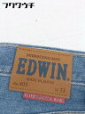 ◇ EDWIN エドウィン 日本製 ジーンズ デニム パンツ サイズ 33 インディゴ メンズ 【中古】