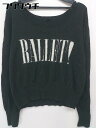 ◇ MAISON DE REEFUR メゾンドリーファー 梨花 長袖 ニット カットソー サイズ38 ブラック ホワイト系 レディース 【中古】