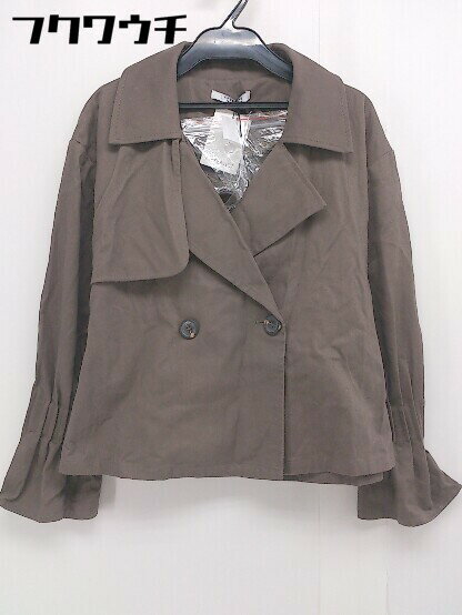 ◇ ◎ LIP SERVICE リップサービス ウエストベルト付き ダブル ジャケット サイズS ブラウン レディース 【中古】