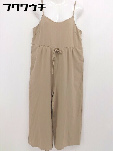 ◇ ViS ビス ワイドパンツ キャミソール オールインワン サイズF ベージュ系 レディース 【中古】 ◇ ViS ビス ワイドパンツ キャミソール オールインワン サイズF ベージュ系 レディース 【中古】