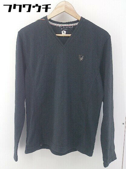 ◇ VIOLA RUMORE ヴィオラルモーレ 長袖 Tシャツ カットソー サイズL ブラック系 メンズ 【中古】