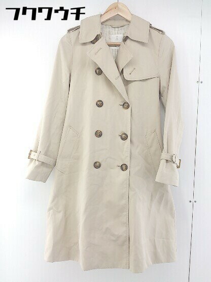 ◇ ◎ ViS ビス ベルト付 長袖 トレンチ コート サイズM ベージュ レディース 【中古】