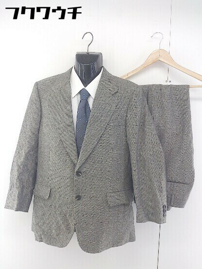 ◇ ROBERTA DI CAMERINO 総裏地 ネーム刺繍あり シングル 2B パンツ スーツ 上下 サイズPM ネイビー マルチ メンズ 【中古】