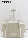 ◇ MICHEL KLEIN ミッシェル クラン ハンド バック ベージュ ホワイト レディース 【中古】