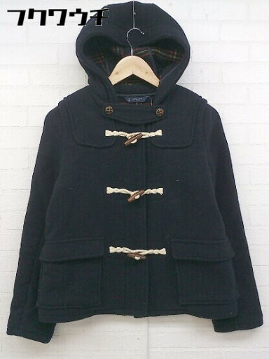 ■ marine&work par ici マリンアンドワークパーリッシィ 長袖 ダッフル コート サイズF ネイビー レディース 【中古】 ■ marine&work par ici マリンアンドワークパーリッシィ 長袖 ダッフル コート サイズF ネイビー レディース 【中古】