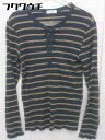 ◇ BEAUTY & YOUTH UNITED ARROWS ボーダー 長袖 ロンT カットソー ネイビー ベージュ系 レディース 【中古】(4)