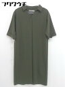◇ ◎ A day in the life UNITED ARROWS 五分袖 膝丈 シャツ ワンピース 表記なし カーキ レディース 【中古】