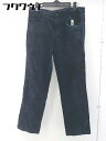 ◇ HUMAN WOMAN ヒューマンウーマン ベロア ストレッチ パンツ サイズL ネイビー レディース 【中古】